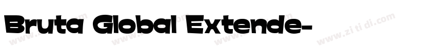 Bruta Global Extende字体转换